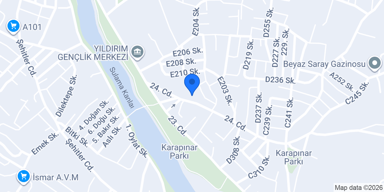 Karapınar İlkokulu konumu