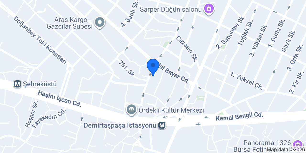 Uğur Çiçekçilik konumu