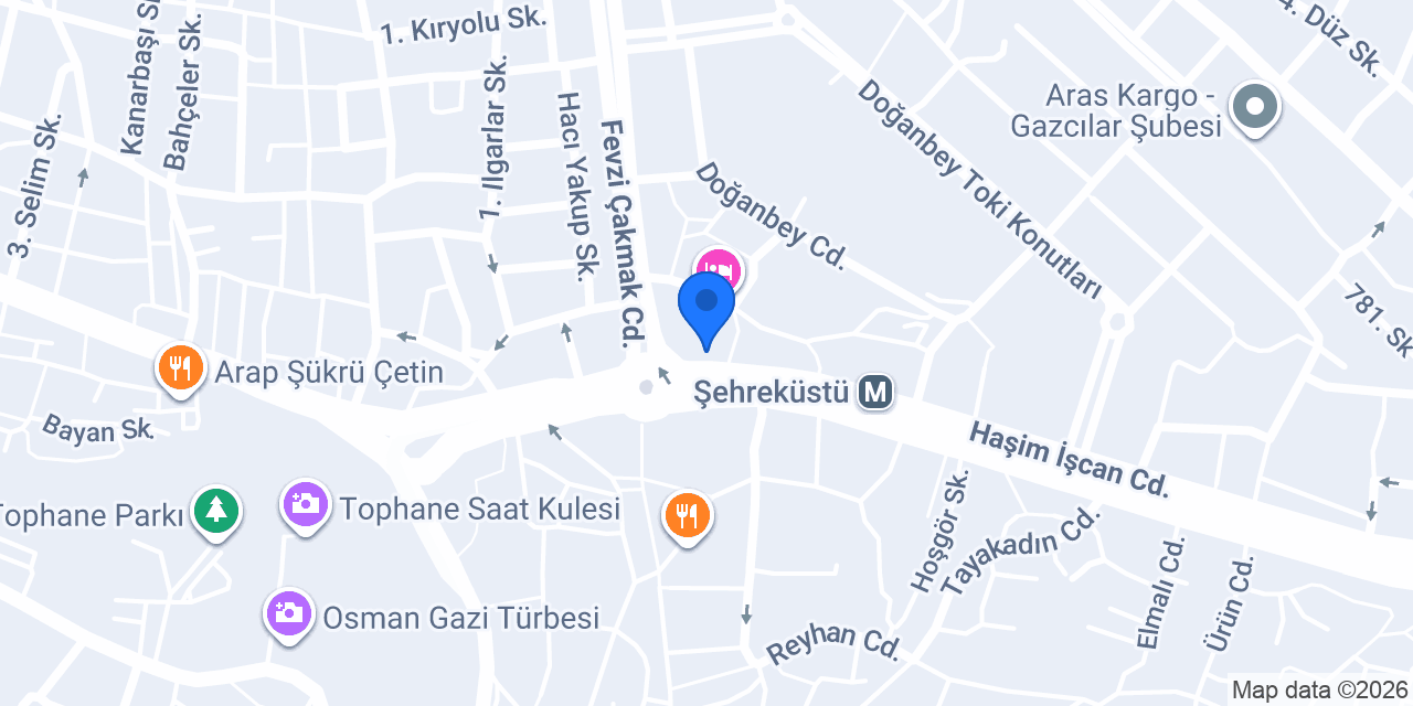 Skylux Lounge konumu