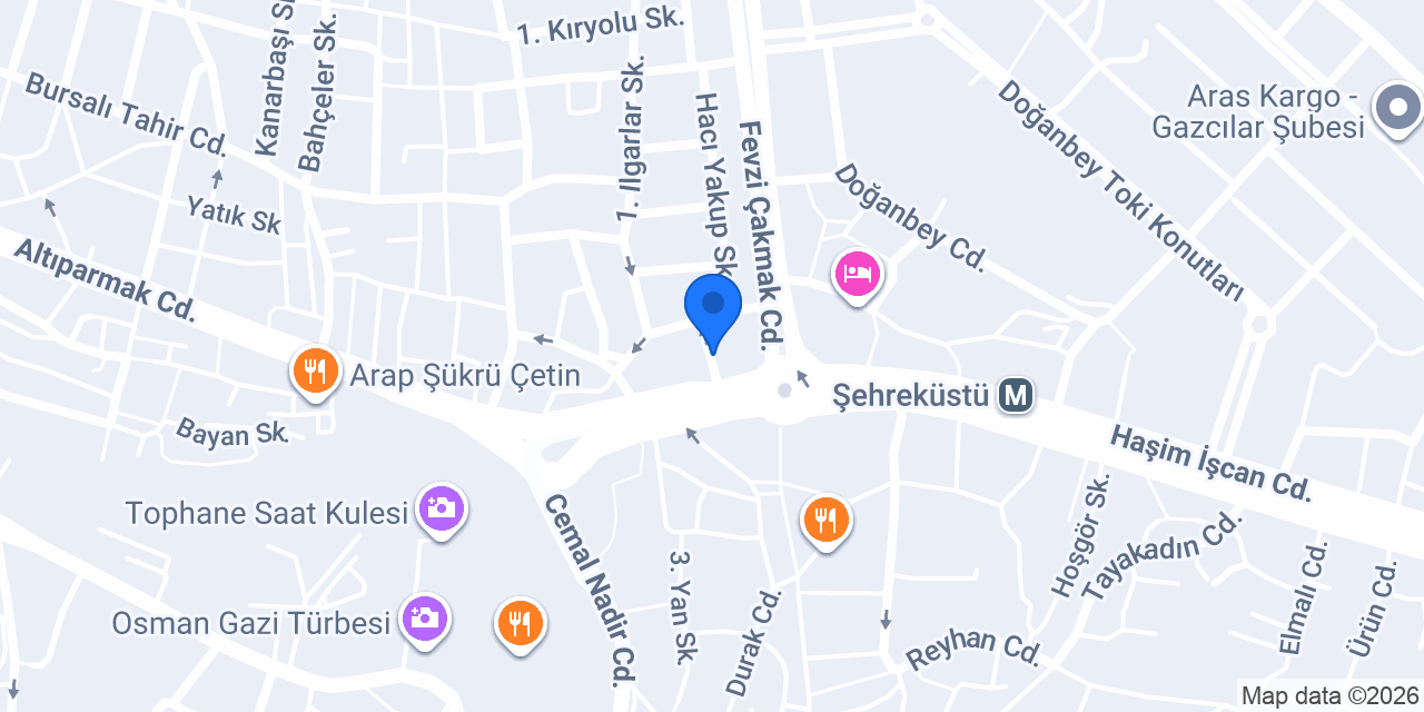 FKM Kurs- Fomara Şubesi konumu