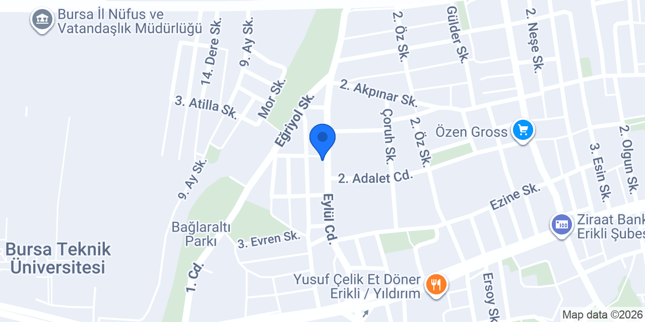 Öztürk çiçekçilik konumu