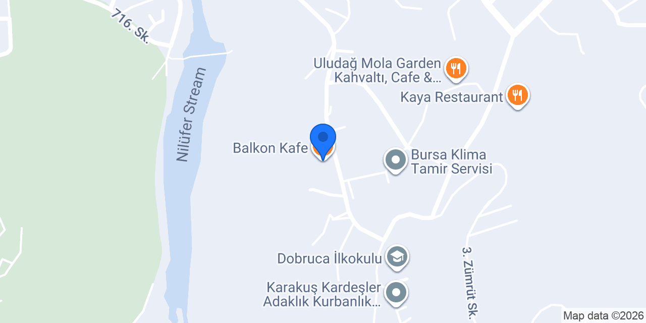 Balkon Kafe konumu