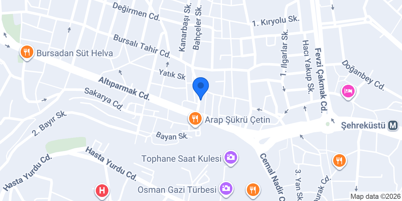 Altıparmak çiçekçilik konumu