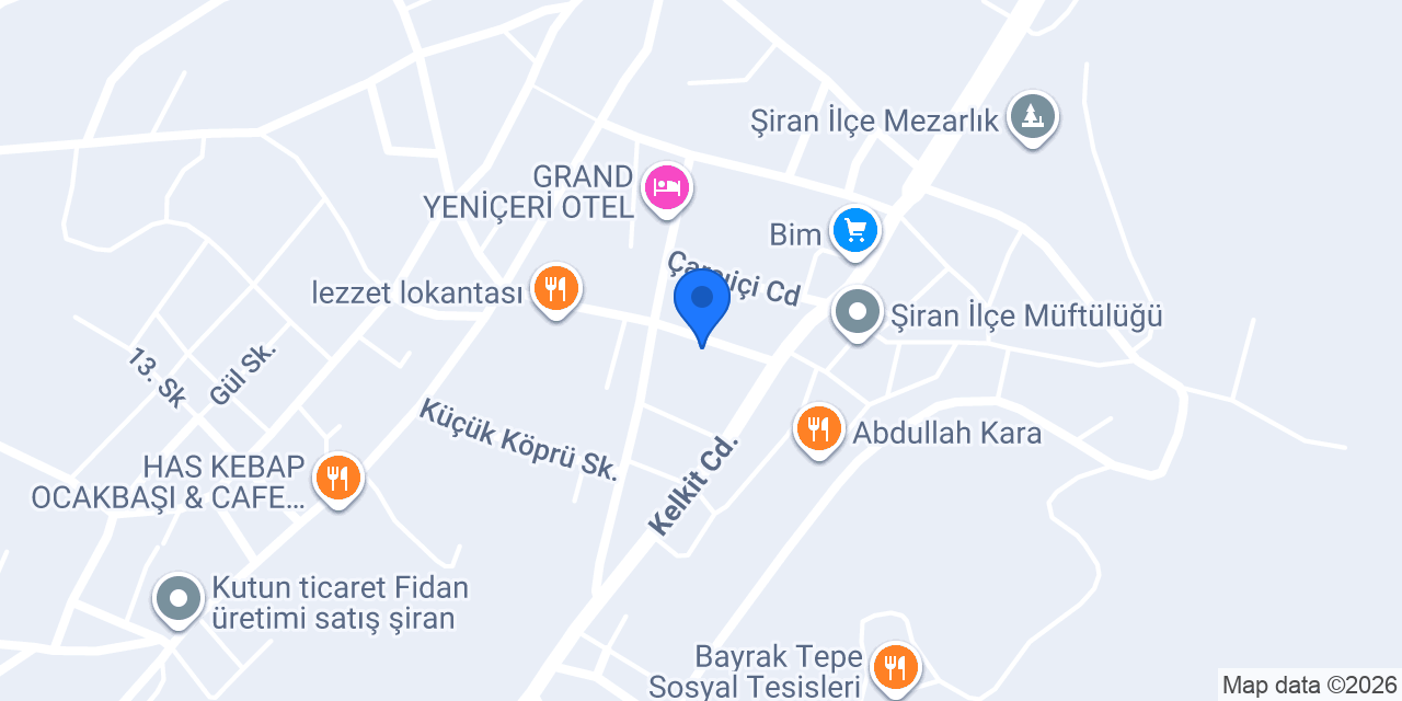 Mavi Ay Pastanesi konumu