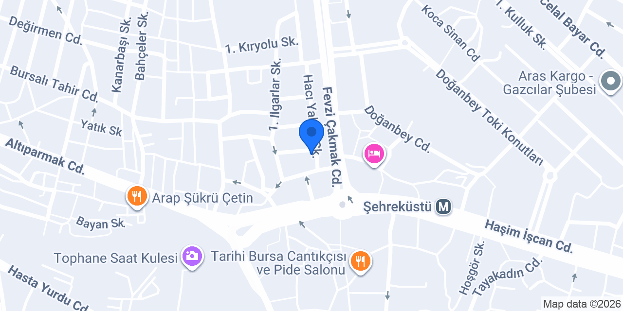 Ermat Sigorta Bursa Şube konumu