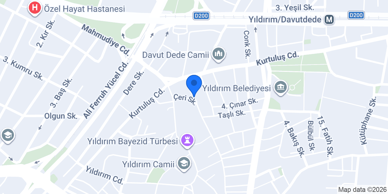MertYapı Dekorasyon konumu