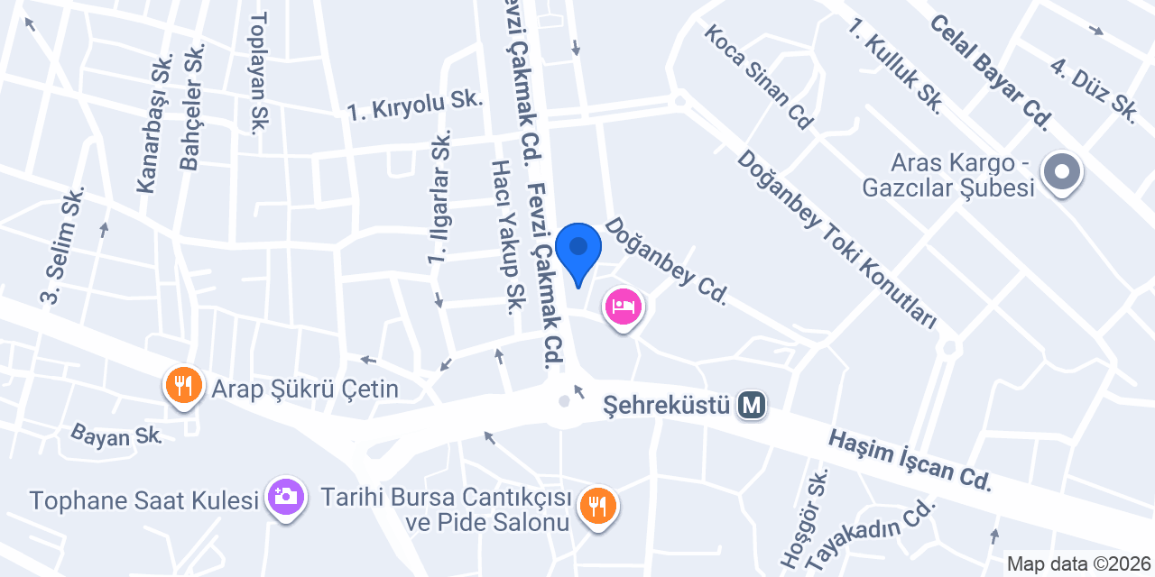 Şeker Emeklilik Bursa konumu