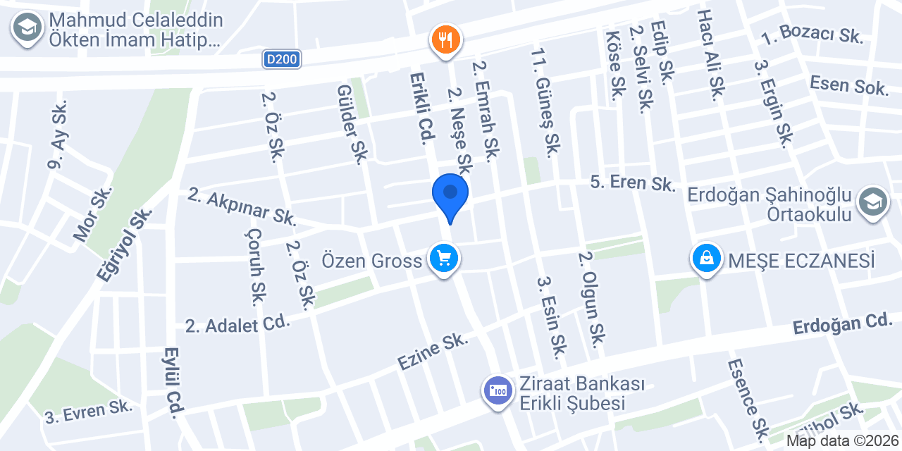 Erikli Çorba Ve Yemek Salonu konumu