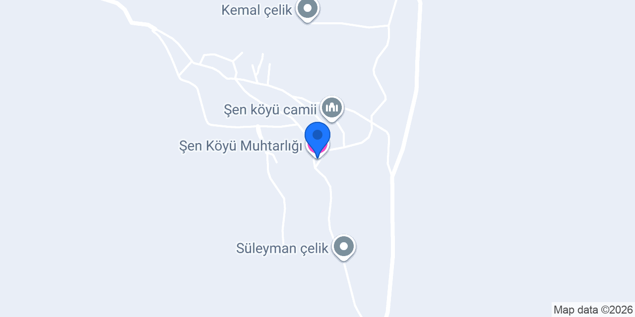 Şen Köyü Muhtarlığı konumu