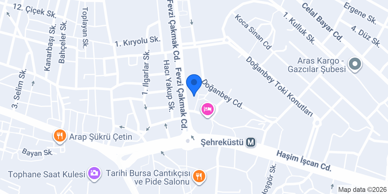 MSY MIMARLIK konumu