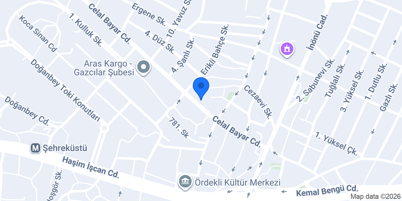 Bensu Yapı konumu