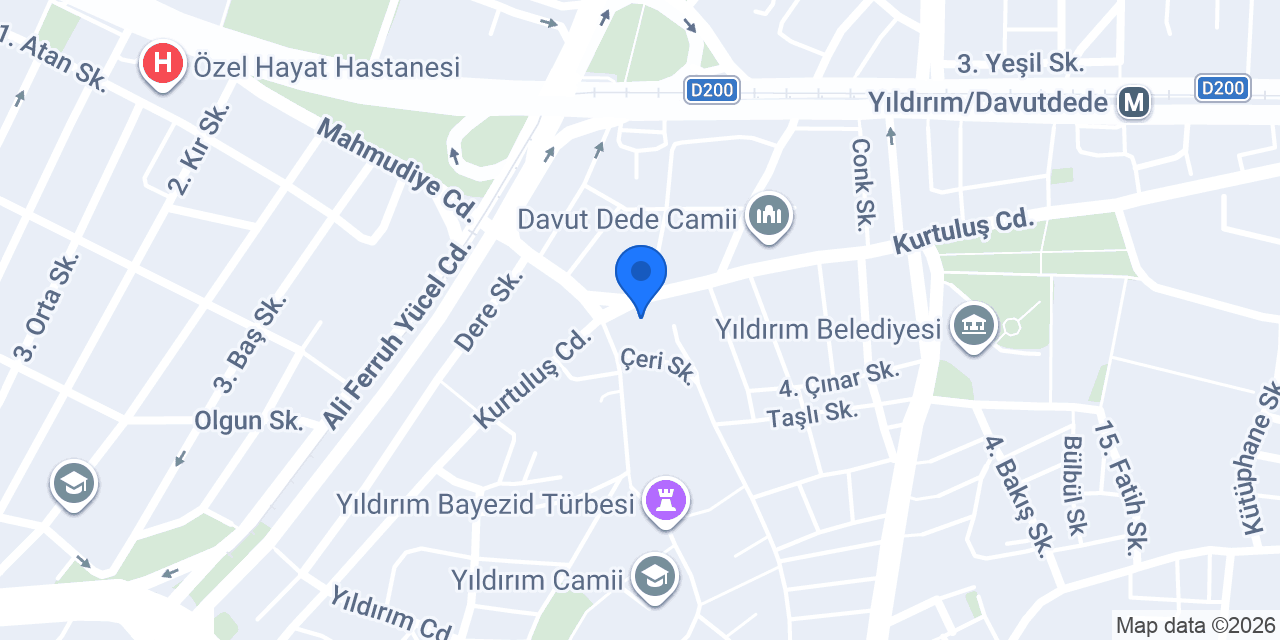 DAVUTDEDE ÖZEL MESAM DİŞ KLİNİĞİ-GÖKDERE konumu