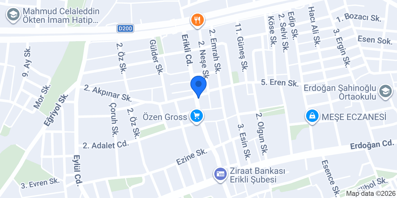 Çetin Otomasyon Elektrik konumu