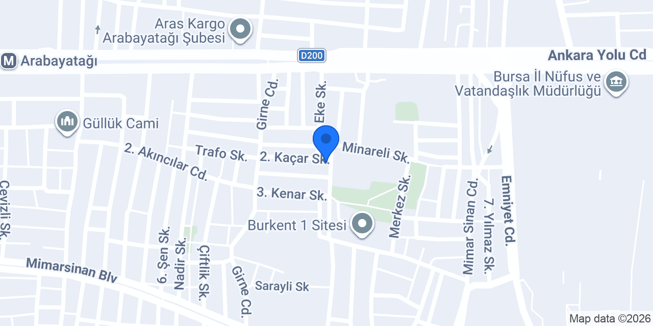 MİMARSİNAN MEDRESESİ konumu