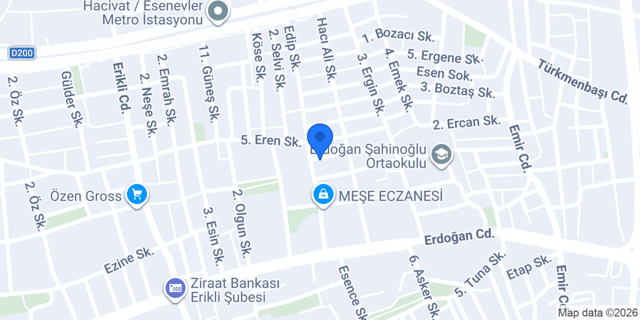 Özel Papatya Sağlık Kabini konumu