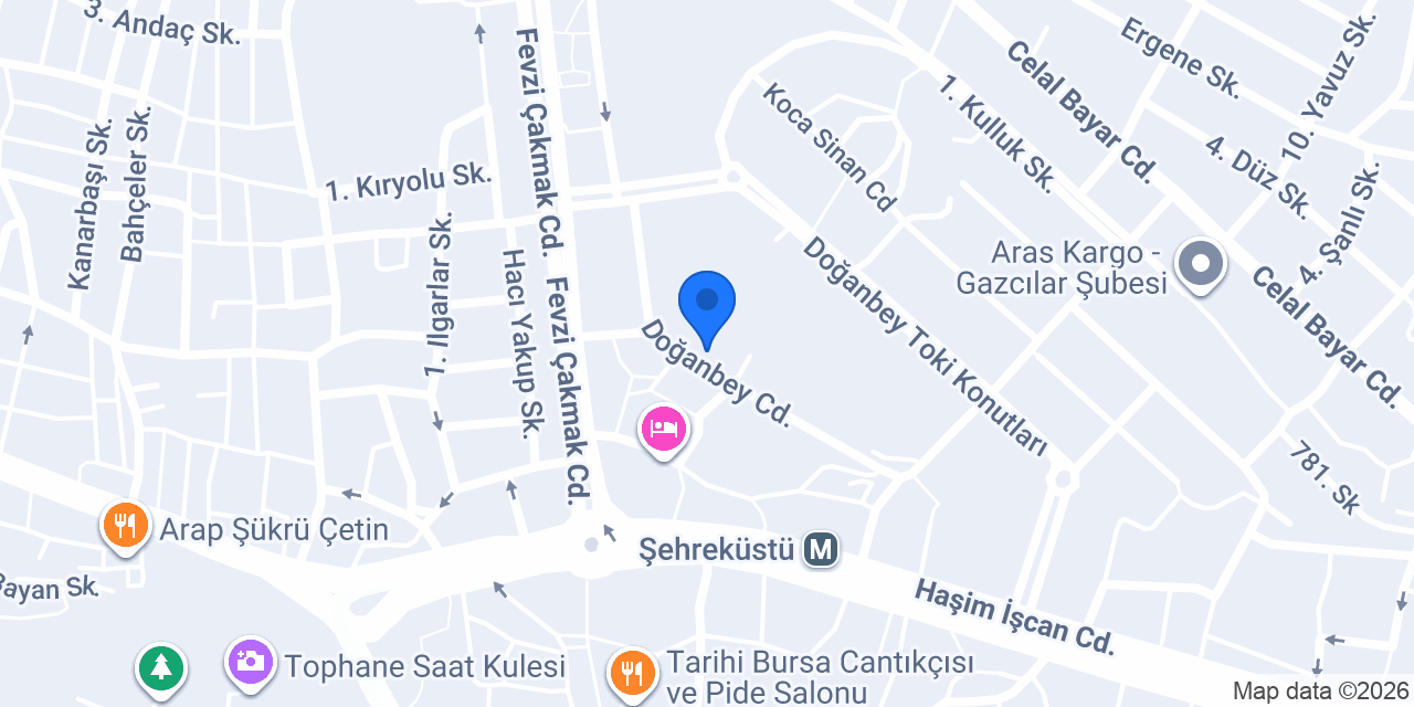 İşler Kitabevleri konumu