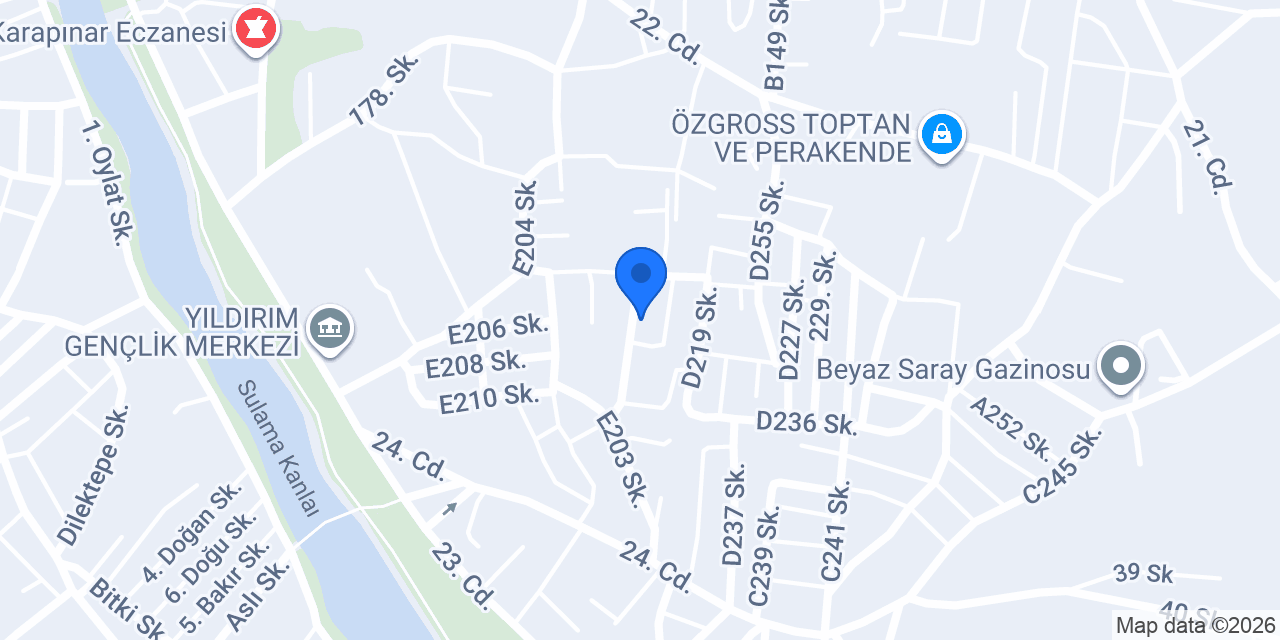 Sarar Mobilya konumu