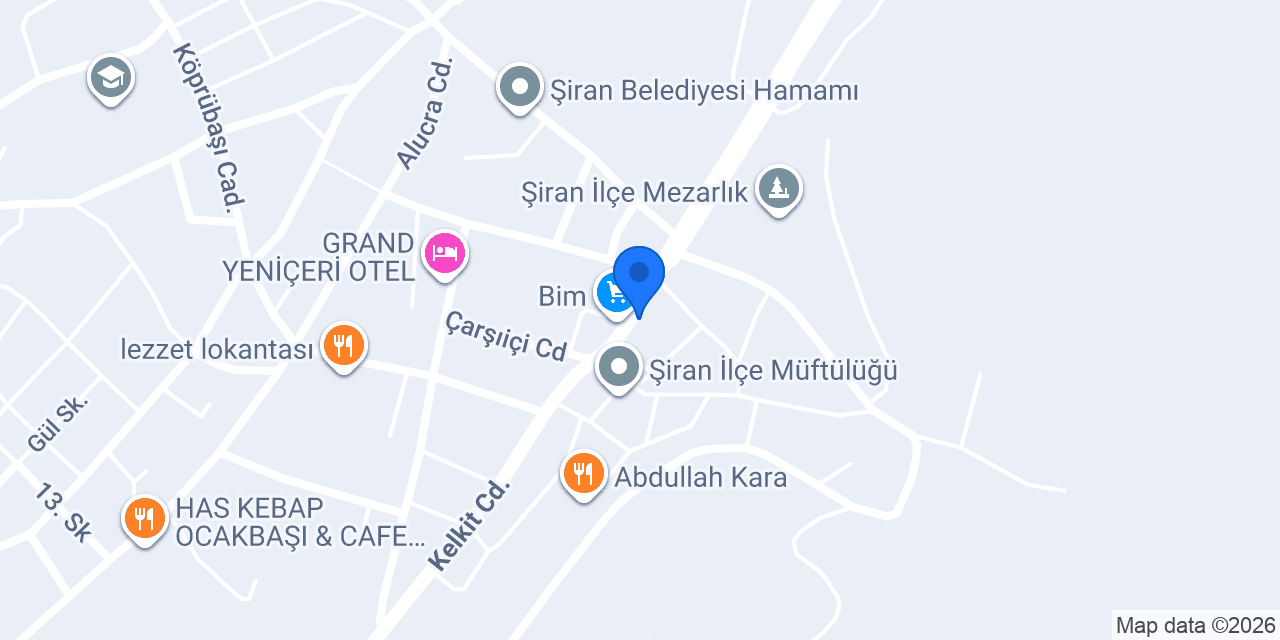 Üçyol Hazır Beton konumu