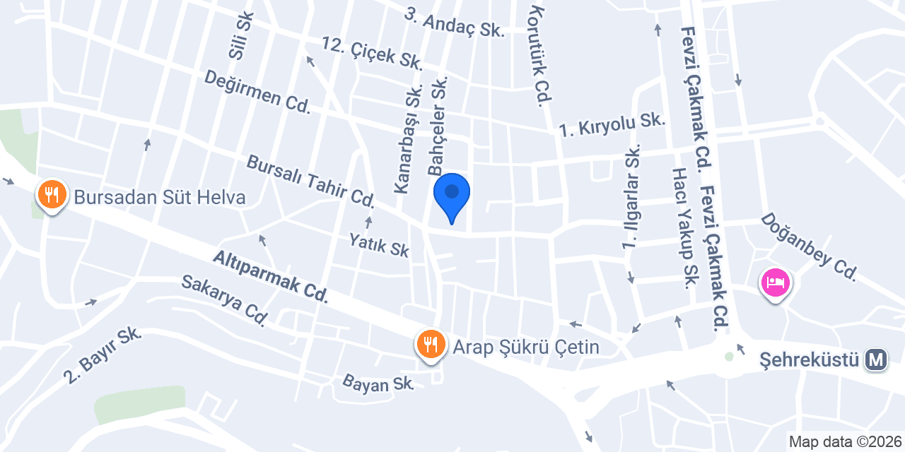 bursa Osmangazi çelenkçi konumu