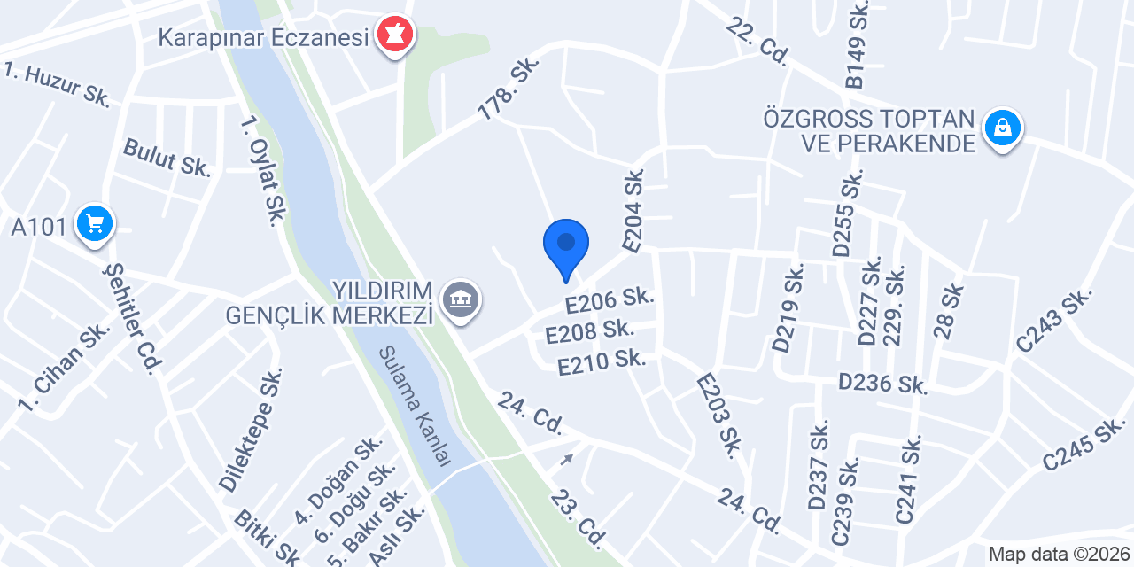 Azizoğlu Döner Izgara konumu