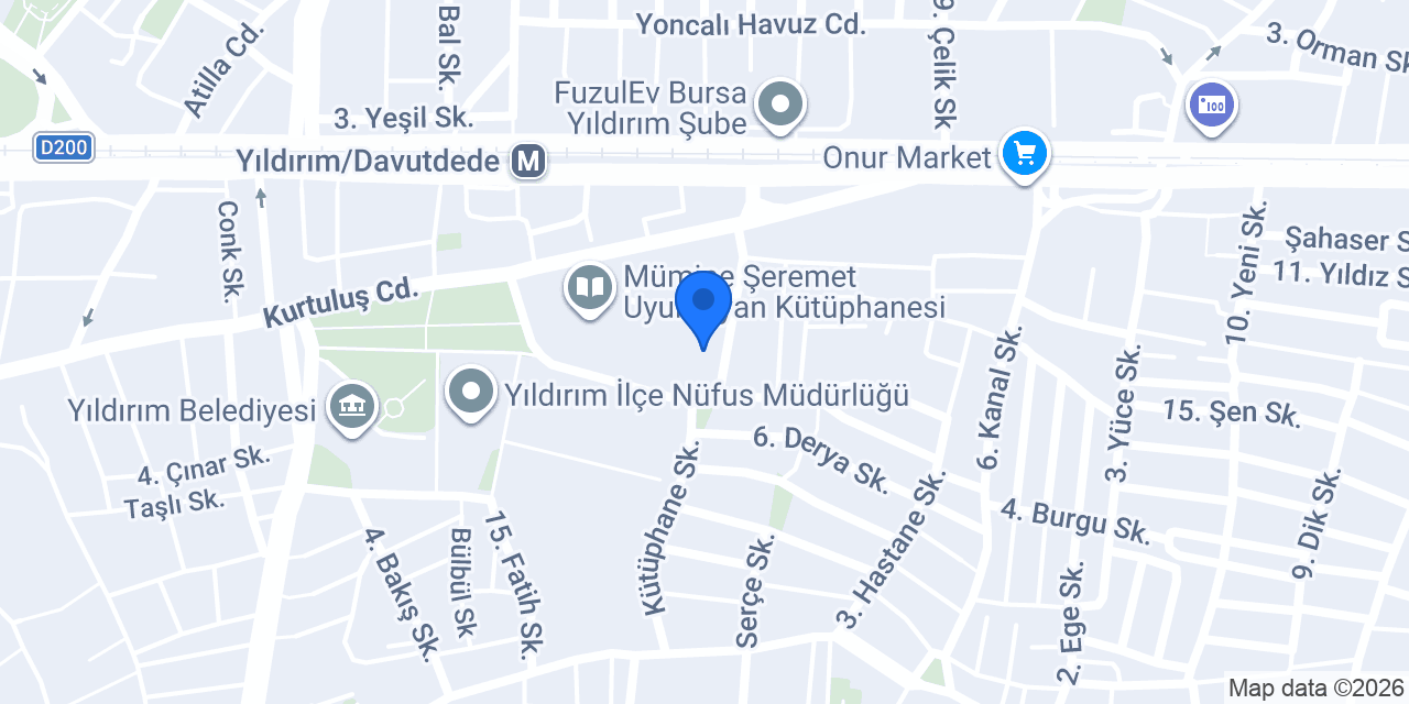 Petem Kombi Servisi ve Yedek Parça konumu