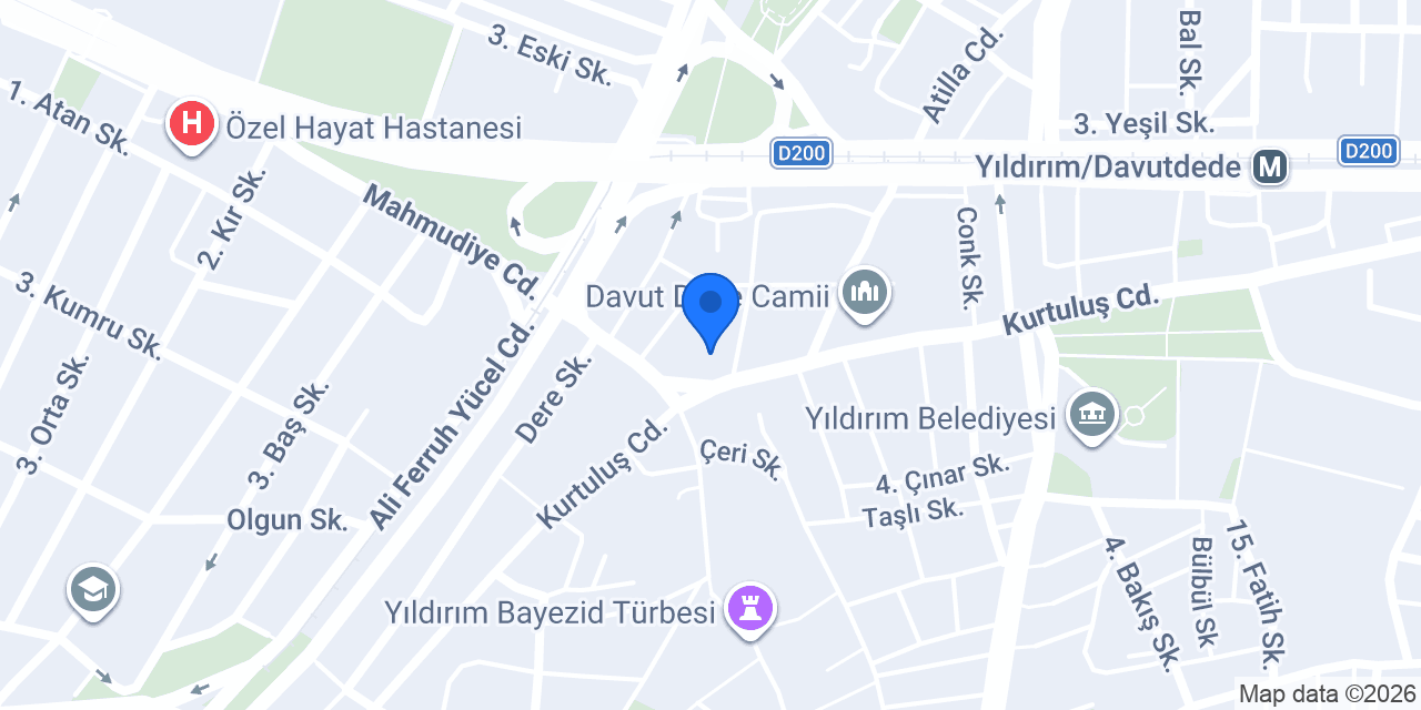 Yıldırım Taksi konumu