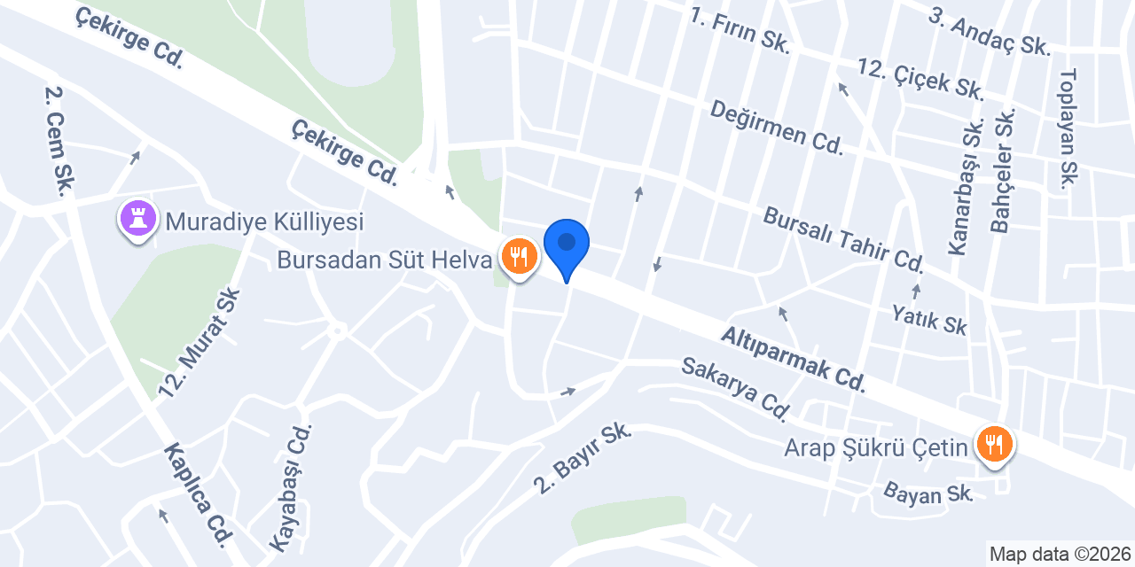Bursa Şeffaf Plak konumu