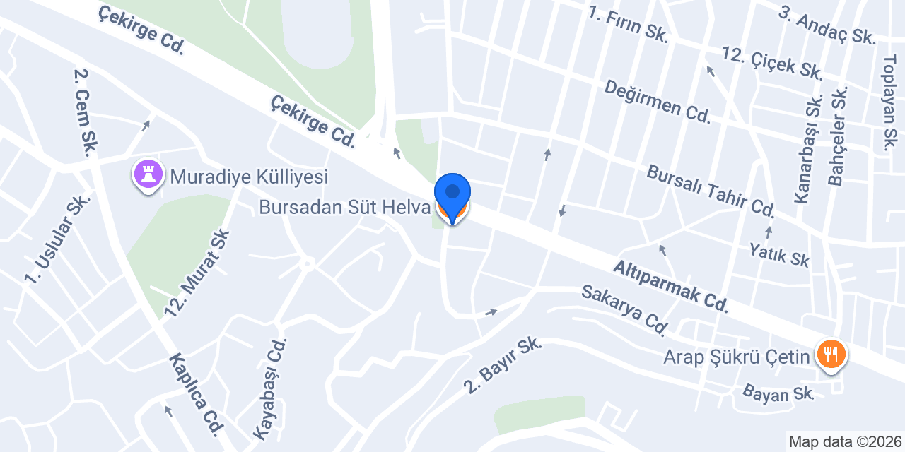 Bursadan Süt Helva konumu