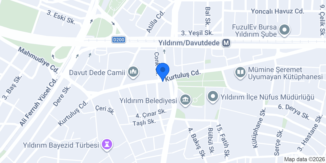 Saray kuaför konumu
