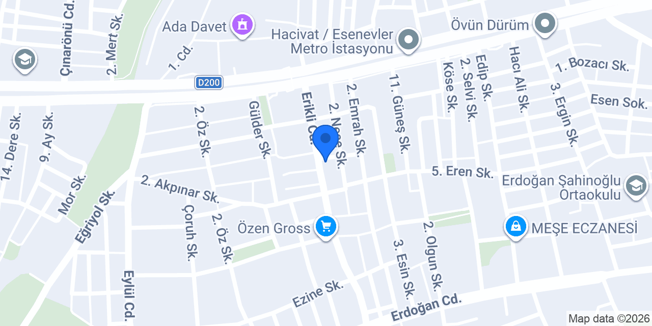 Ev Dünyası - Erikli konumu