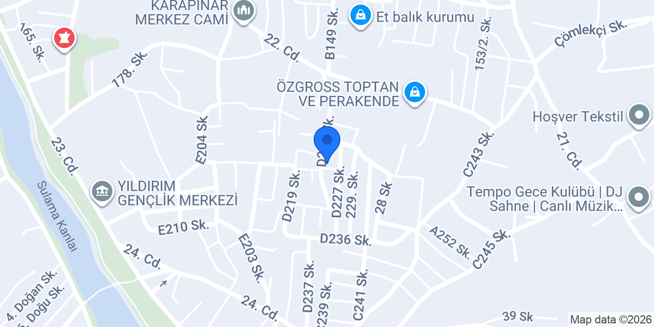 Aras Yapı Market konumu