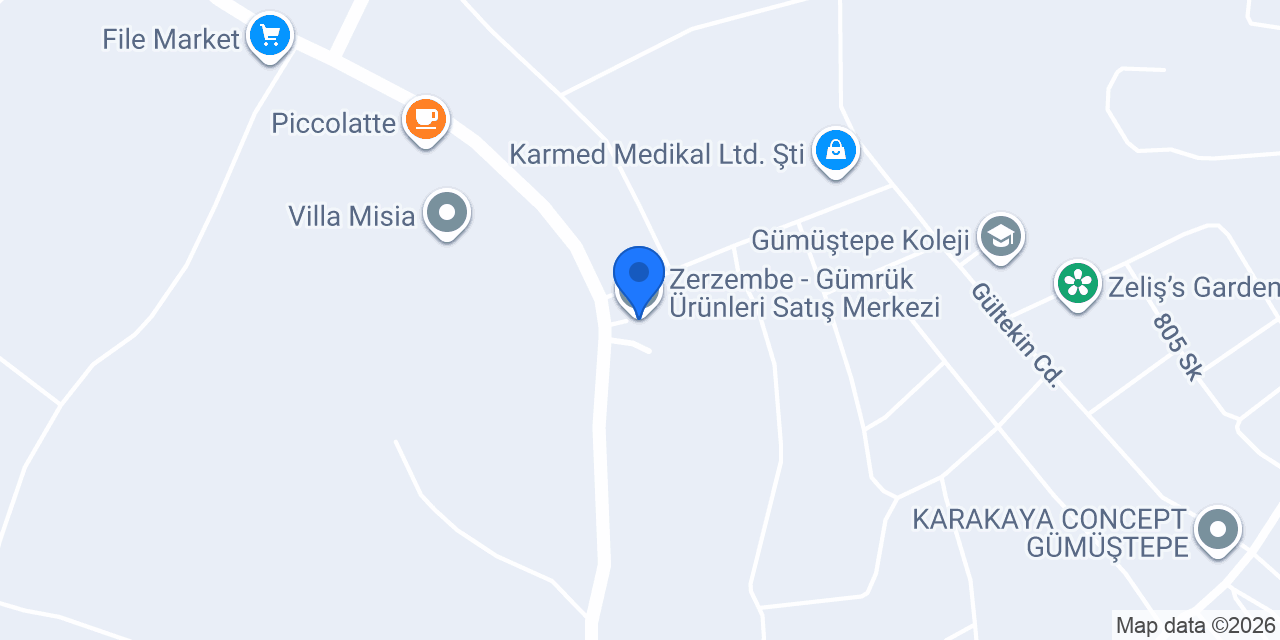 Zerzembe - Gümrük Ürünleri Satış Merkezi konumu