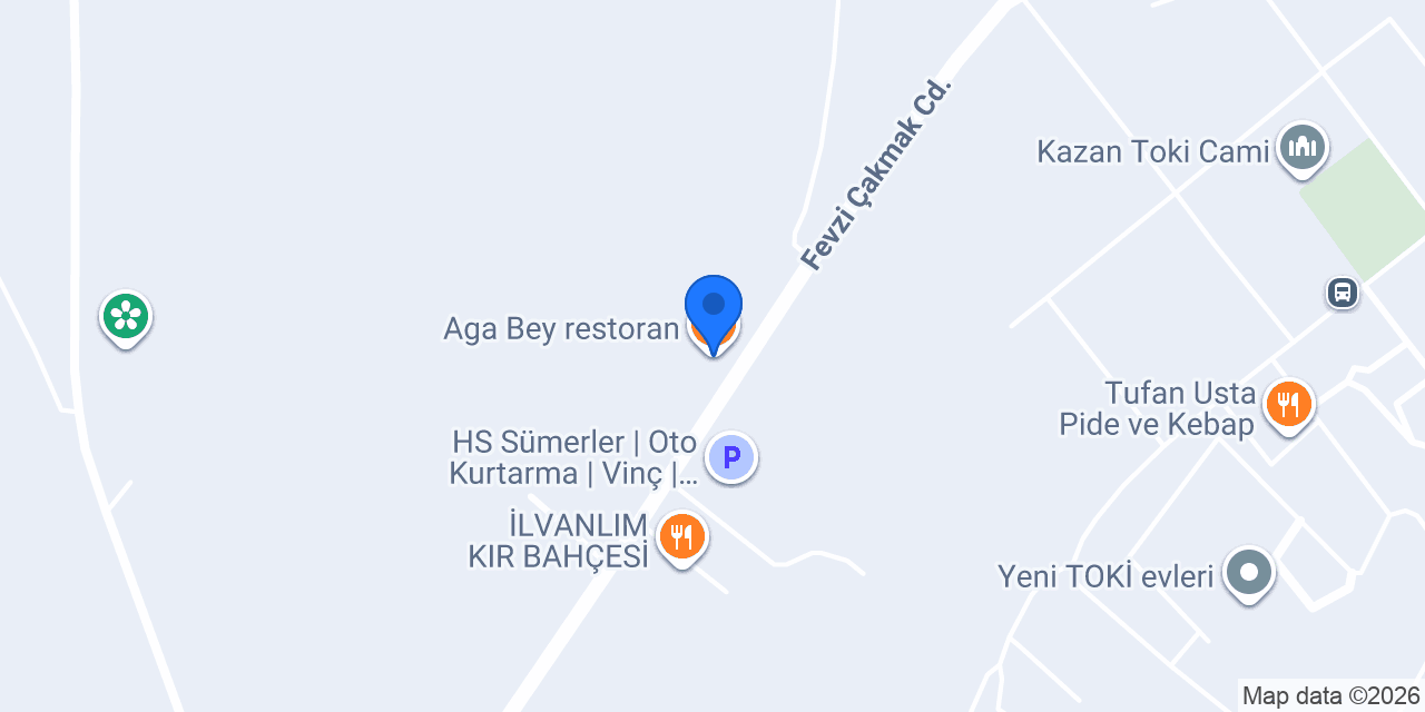 Aga Bey restoran konumu