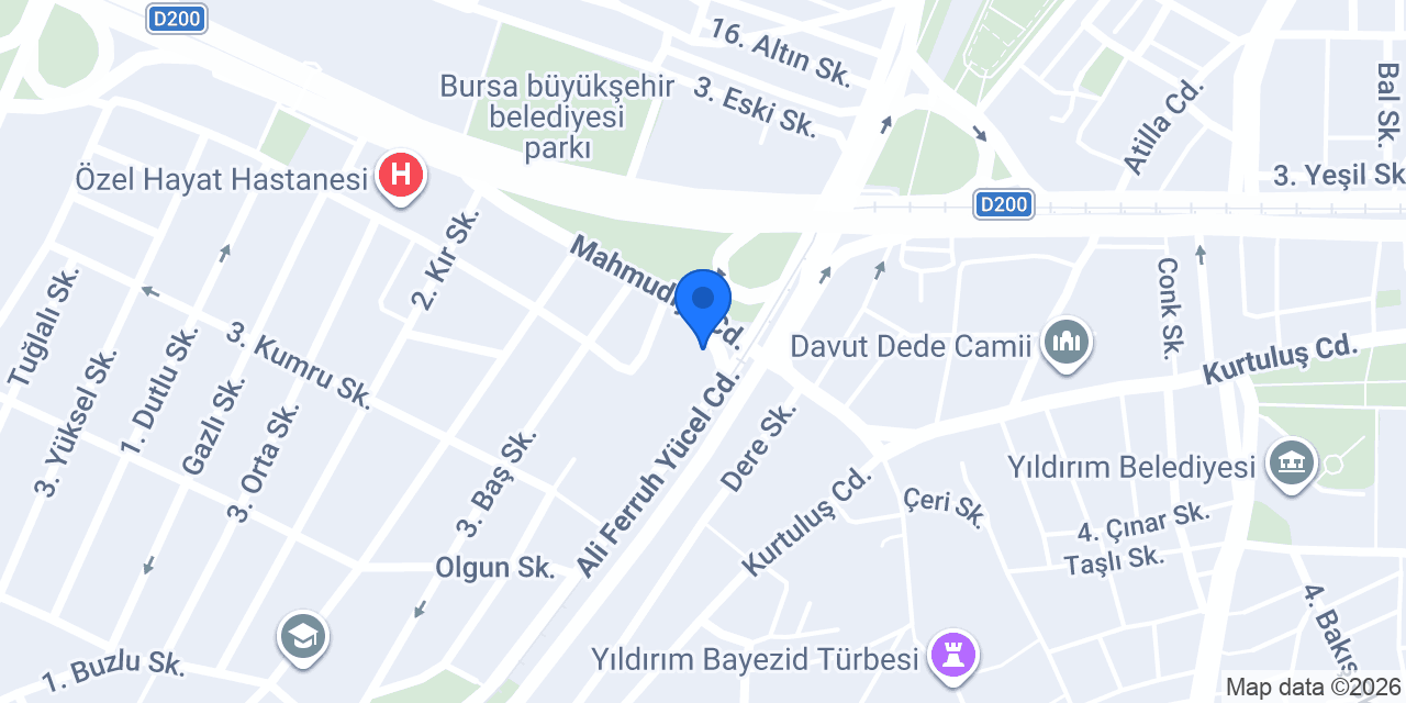 AK GYO A.Ş. konumu