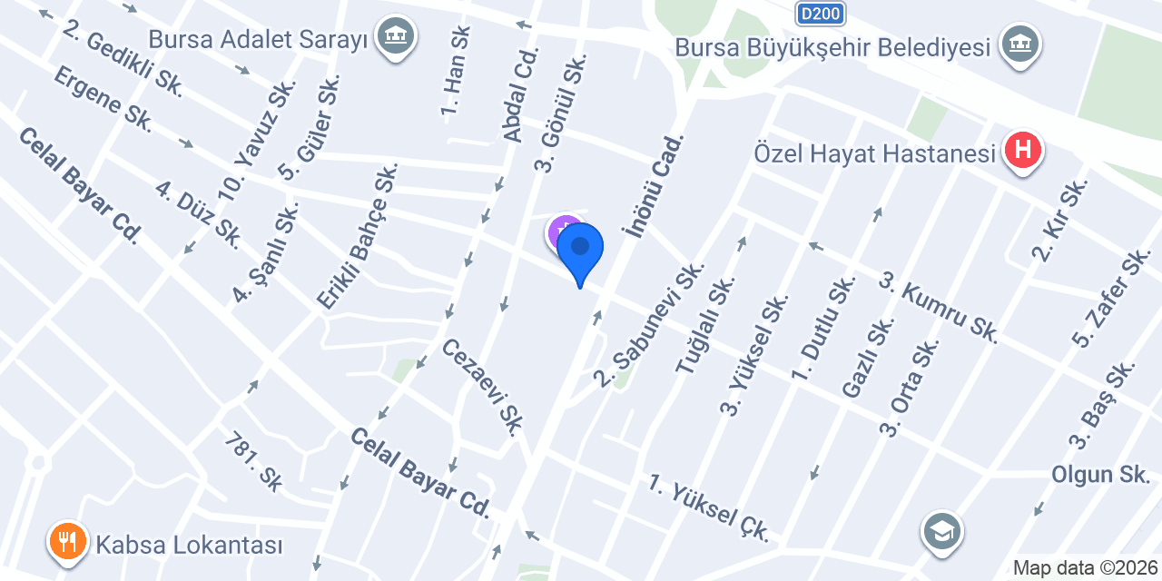 Küçükarda Hukuk Bürosu konumu