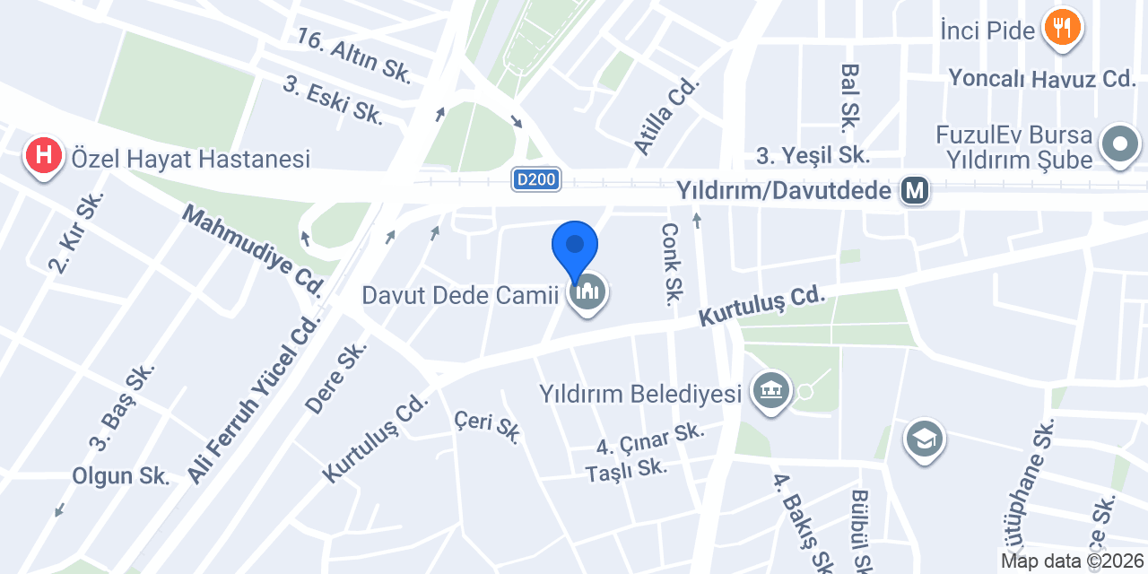 Kafkas Düğün Salonu konumu