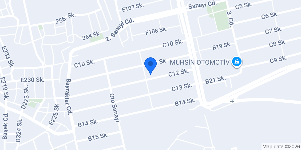 Bilgi Otomotiv konumu