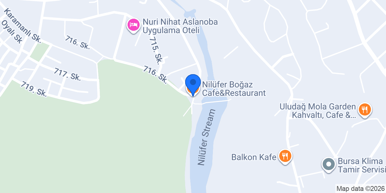 Nilüfer Boğaz Cafe&Restaurant konumu
