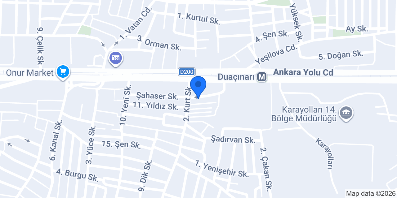 KURT Gayrimenkul konumu