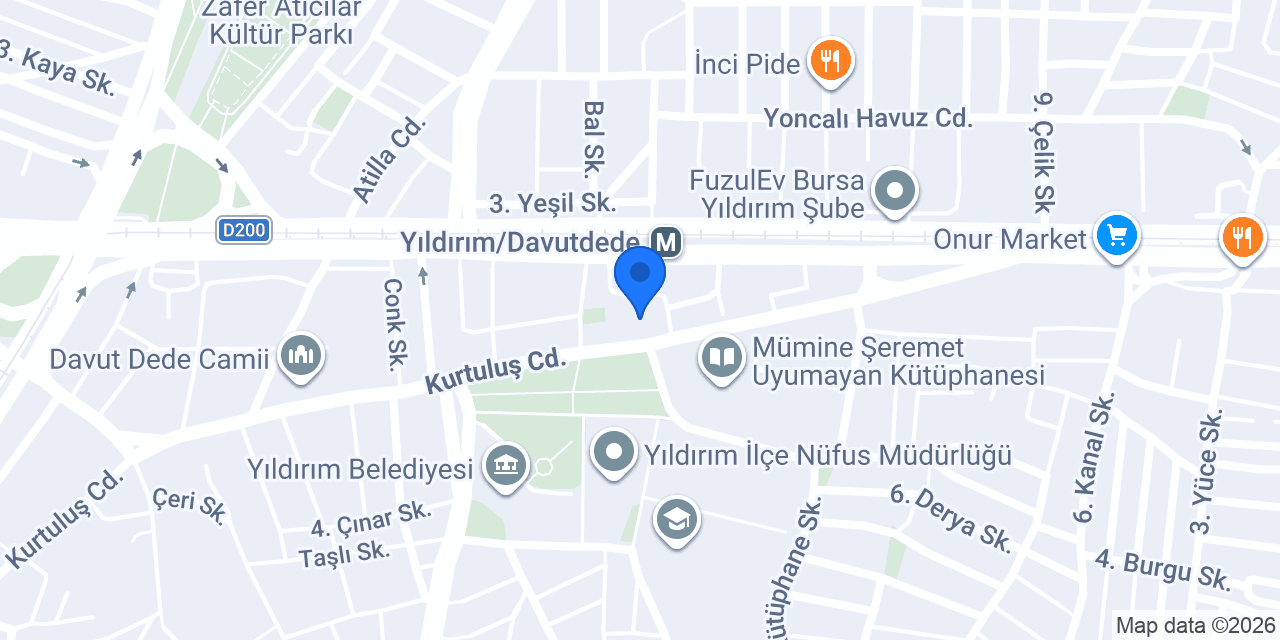 Yıldırım Börekçisi konumu
