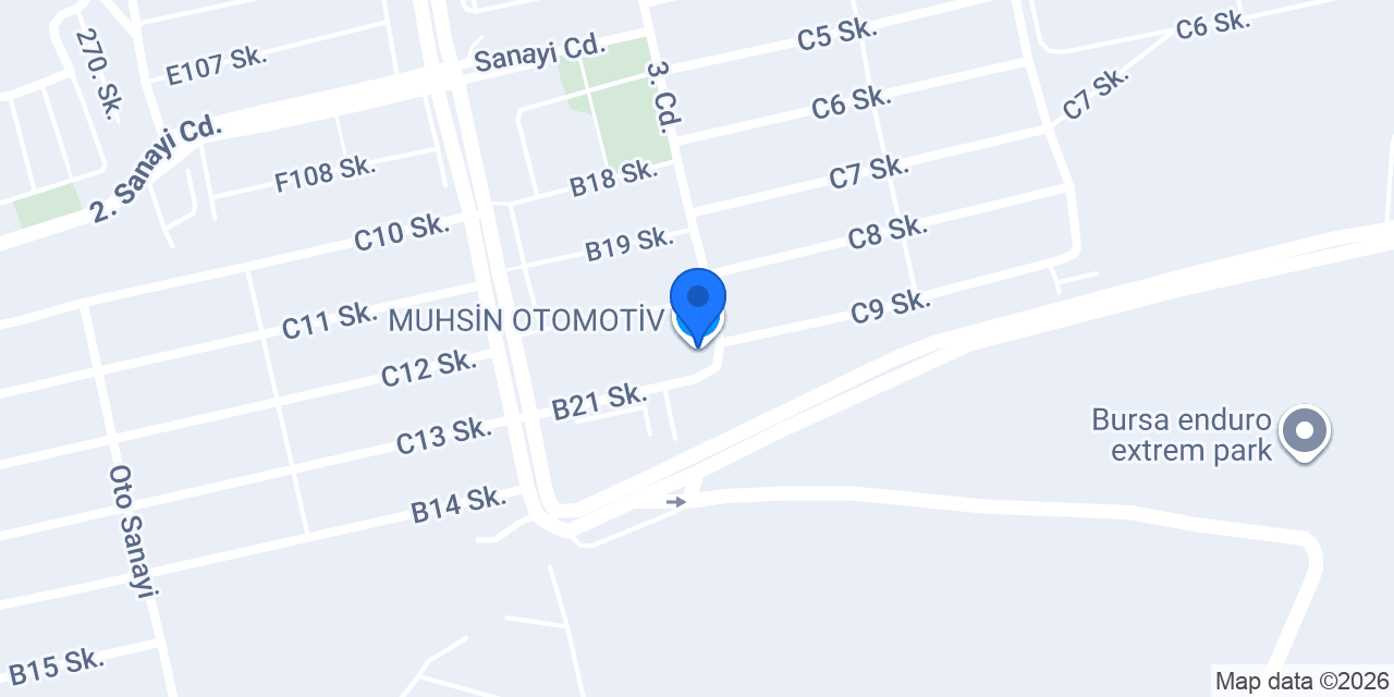 MUHSİN OTOMOTİV konumu