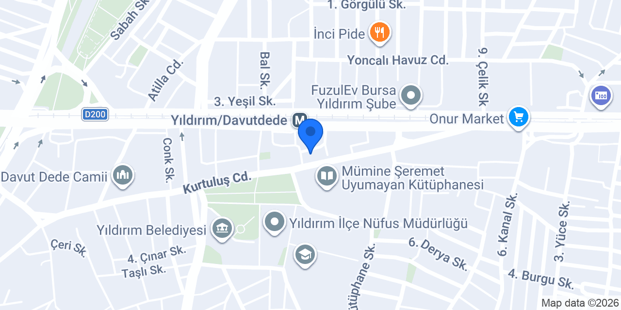 Handem Düğün Salonu konumu