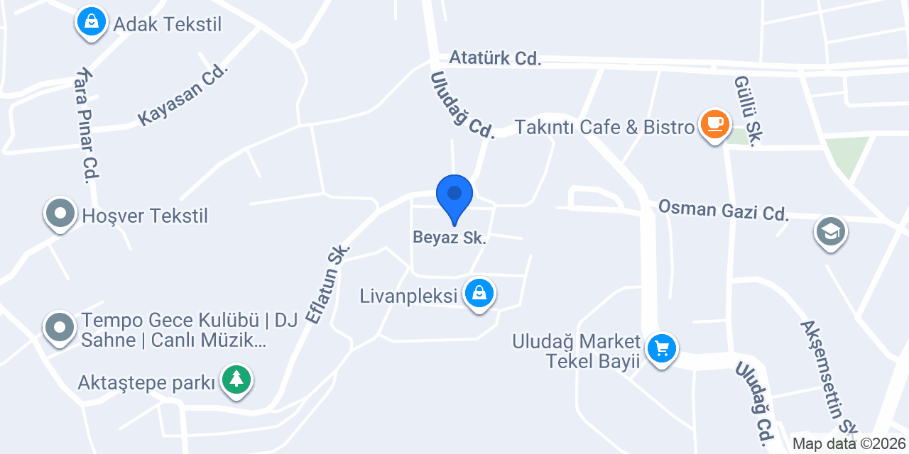 Çetin Oto kaporta ve Egsoz konumu