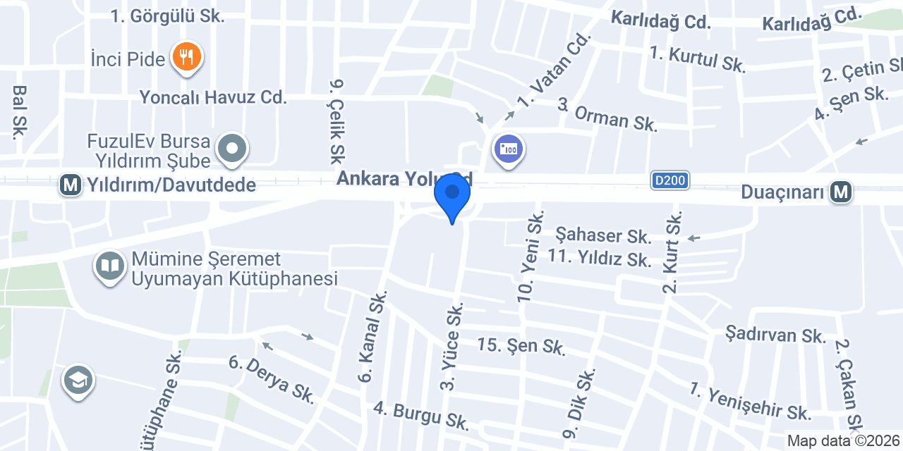 Yaşar Bilgin İnşaat & Mühendislik Ltd Şti konumu