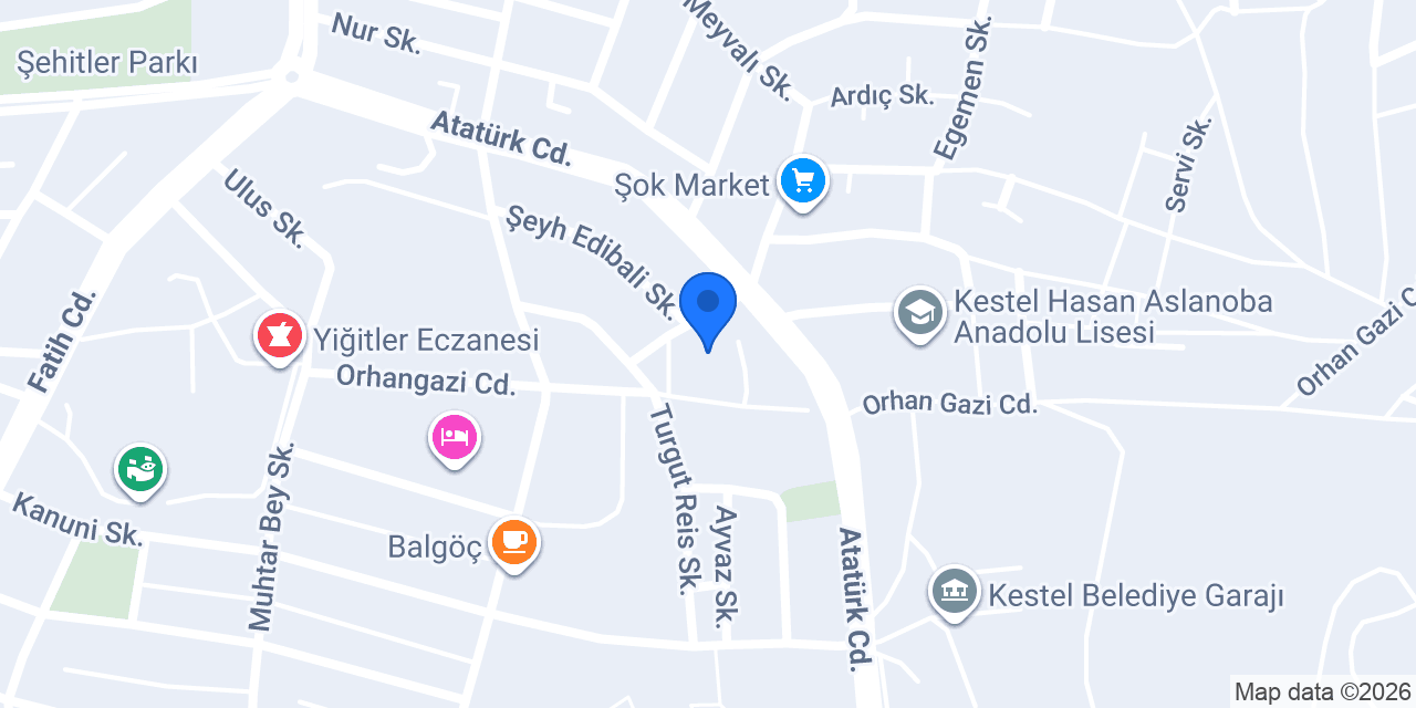 çamlıtepe camii kestel konumu
