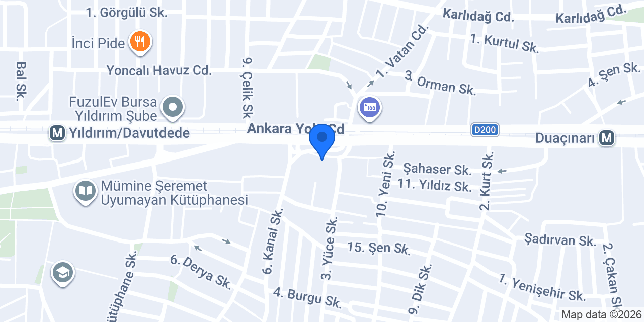 Tükder konumu