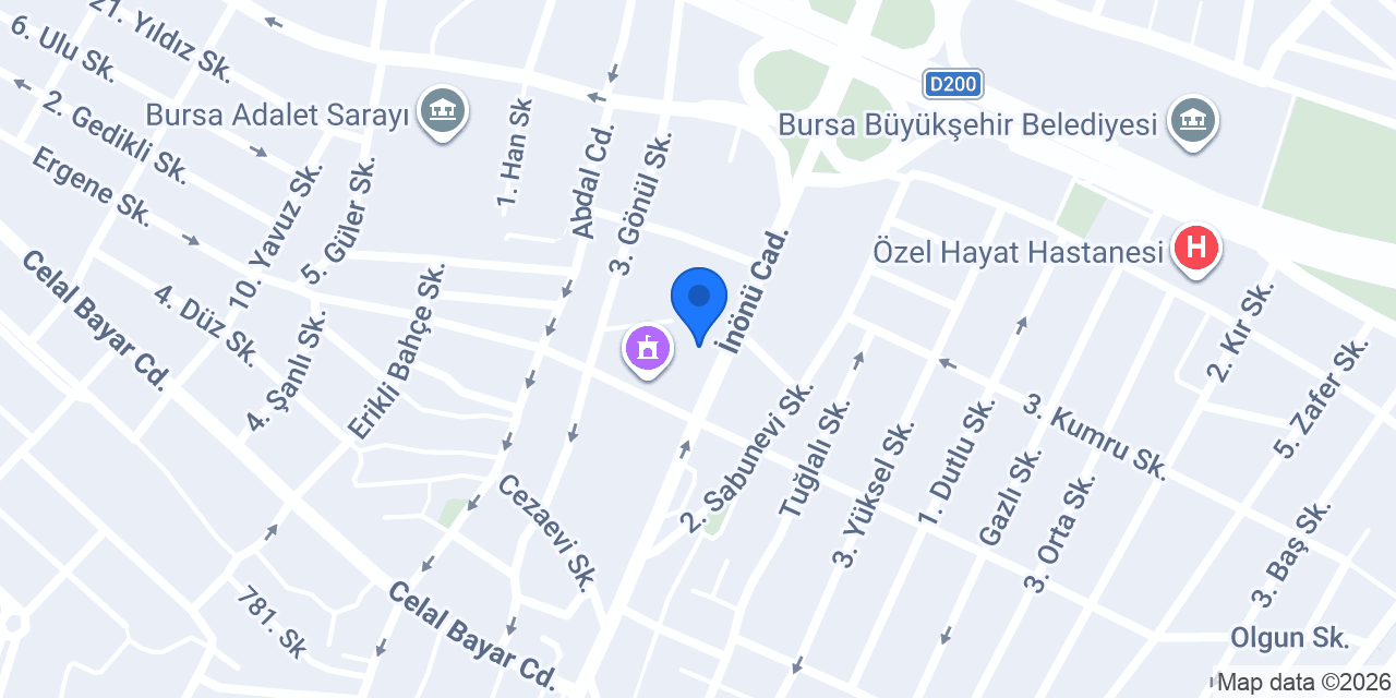 Nilüfer Rent A Car konumu
