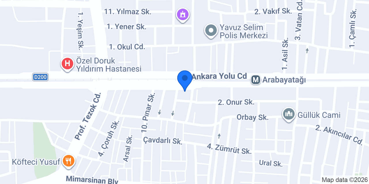 Gökler Otomotiv konumu