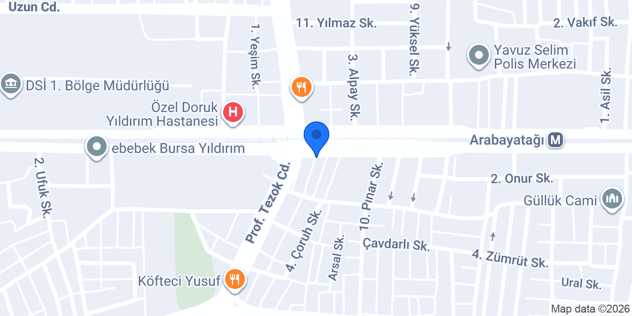 Kamil Koç Bursa konumu