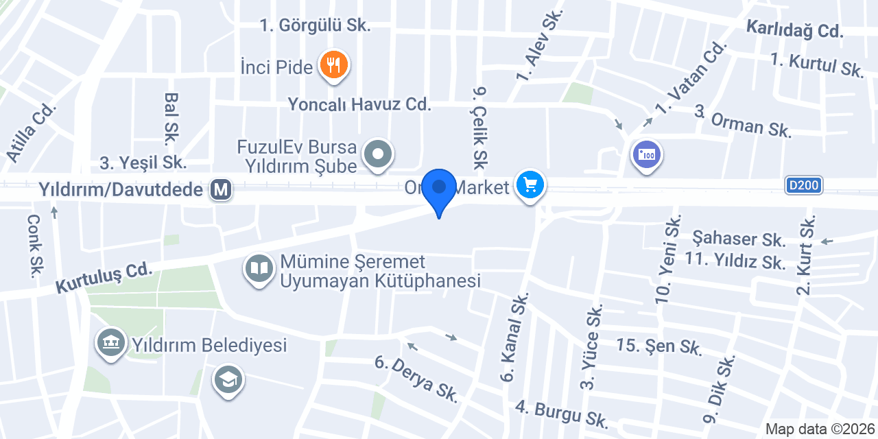 Diş hekimi Çetin Hayrullah konumu